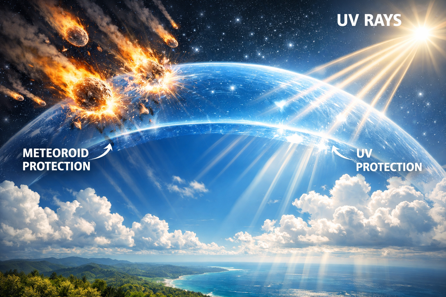 आसमान: एक सुरक्षित छत (The Sky: A Protective Ceiling)